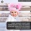 image:imageFunky Junque Baby Winter Beanie  Adorable Dual Pom Pom Fleece Lined Warm Infant Toddler HatPink