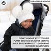 image:imageFunky Junque Baby Winter Beanie  Adorable Dual Pom Pom Fleece Lined Warm Infant Toddler HatWhite