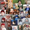 image:imageFunky Junque Baby Winter Hat  Cute Newborn Hats Cozy Warm Infant Beanie Soft Knit Stocking Stuffer for Babies 012 Months2 Pack  Ivory  Pale Pink