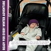 image:imageFunky Junque Baby Winter Hat  Cute Newborn Hats Cozy Warm Infant Beanie Soft Knit Stocking Stuffer for Babies 012 MonthsDark Purple