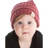 image:imageFunky Junque Baby Winter Hat  Cute Newborn Hats Cozy Warm Infant Beanie Soft Knit Stocking Stuffer for Babies 012 MonthsDark Rose
