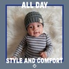 image:imageFunky Junque Baby Winter Hat  Cute Newborn Hats Cozy Warm Infant Beanie Soft Knit Stocking Stuffer for Babies 012 MonthsHeather Grey