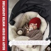 image:imageFunky Junque Baby Winter Hat  Cute Newborn Hats Cozy Warm Infant Beanie Soft Knit Stocking Stuffer for Babies 012 MonthsRed