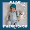 image:imageFunky Junque Baby Winter Hat  Cute Newborn Hats Cozy Warm Infant Beanie Soft Knit Stocking Stuffer for Babies 012 MonthsTeal
