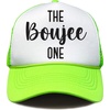 image:imageFunky Junque Bachelorette Trucker Hat for Women  Bride Squad Foam Mesh Cap Bridal Party FavorsThe Boujee One  Neon LimeWhite