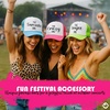 image:imageFunky Junque Bachelorette Trucker Hat for Women  Bride Squad Foam Mesh Cap Bridal Party FavorsThe Crazy One  Hot PinkWhite