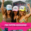 image:imageFunky Junque Bachelorette Trucker Hat for Women  Bride Squad Foam Mesh Cap Bridal Party FavorsThe Sassy One  Light PinkWhite