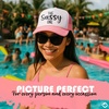 image:imageFunky Junque Bachelorette Trucker Hat for Women  Bride Squad Foam Mesh Cap Bridal Party FavorsThe Sassy One  Light PinkWhite