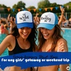 image:imageFunky Junque Bachelorette Trucker Hat for Women  Bride Squad Foam Mesh Cap Bridal Party FavorsThe Wild One Royal BlueWhite