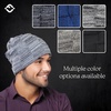 image:imageFunky Junque Basics Slouchy Beanie for Men  Warm Winter Fleece Lined Knit Slouch Hat Skull Cap Toboggan for Men amp WomenLight Grey