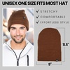 image:imageFunky Junque Basics Waffle Knit Winter Beanie  Warm Hats for Men amp Women Cozy Mens Beanies Durable Premium Toboggan HatBrown