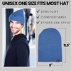 image:imageFunky Junque Basics Waffle Knit Winter Beanie  Warm Hats for Men amp Women Cozy Mens Beanies Durable Premium Toboggan HatDeep Blue