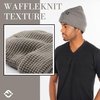 image:imageFunky Junque Basics Waffle Knit Winter Beanie  Warm Hats for Men amp Women Cozy Mens Beanies Durable Premium Toboggan HatLight Grey