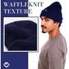 image:imageFunky Junque Basics Waffle Knit Winter Beanie  Warm Hats for Men amp Women Cozy Mens Beanies Durable Premium Toboggan HatNavy