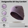 image:imageFunky Junque Basics Waffle Knit Winter Beanie  Warm Hats for Men amp Women Cozy Mens Beanies Durable Premium Toboggan HatViolet