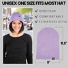 image:imageFunky Junque Basics Waffle Knit Winter Beanie  Warm Hats for Men amp Women Cozy Mens Beanies Durable Premium Toboggan HatViolet