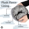 image:imageFunky Junque Basics Womens Pom Pom Beanie Winter Hats Cute Diagonal Pattern Fleece Lined Warm Stocking Caps Pompom TobogganGrey