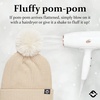 image:imageFunky Junque Basics Womens Pom Pom Beanie Winter Hats Cute Soft Warm Stocking Caps Ribbed Knit Cold Weather Toboggan PompomBeige