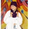 image:imageFunky Junque Beanie amp Infinity Scarf Gift Set  Matching Winter Accessories Sets for Women Soft Knit Hat and Scarf Bundle1  Dark Purple