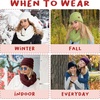 image:imageFunky Junque Beanie amp Infinity Scarf Gift Set  Matching Winter Accessories Sets for Women Soft Knit Hat and Scarf BundleA Confetti Dove Grey Design