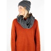 image:imageFunky Junque Beanie amp Infinity Scarf Gift Set  Matching Winter Accessories Sets for Women Soft Knit Hat and Scarf BundleCharcoal