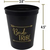image:imageFunky Junque Bridal Bachelorette Party Cups  1 Bride White amp 23 Bride Tribe Black