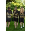 image:imageFunky Junque Bridal Beach Cover Up for Women  Bachelorette Party Shawl Wedding Bride Cover Up Wrap3 Pack Bride Tribe  Black