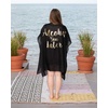 image:imageFunky Junque Bridal Beach Cover Up for Women  Bachelorette Party Shawl Wedding Bride Cover Up WrapAlcohol You Later  BlackGold
