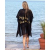 image:imageFunky Junque Bridal Beach Cover Up for Women  Bachelorette Party Shawl Wedding Bride Cover Up WrapAloha Beaches  BlackGold