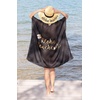 image:imageFunky Junque Bridal Beach Cover Up for Women  Bachelorette Party Shawl Wedding Bride Cover Up WrapAloha Beaches  BlackGold