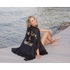 image:imageFunky Junque Bridal Beach Cover Up for Women  Bachelorette Party Shawl Wedding Bride Cover Up WrapGood Time and Tan Lines  BlackGold