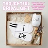 image:imageFunky Junque Bride Crew Socks Bachelorette Wedding Party Gift  Soft crewlength bride socks with chic bridal design for bachelorette parties spa days showers amp weddingsI Do White