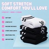 image:imageFunky Junque Bride Crew Socks Bachelorette Wedding Party Gift  Soft crewlength bride socks with chic bridal design for bachelorette parties spa days showers amp weddings6 Pack 1 Bride White  5 Squad Black