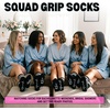 image:imageFunky Junque Bride Crew Socks Bachelorette Wedding Party Gift  Soft crewlength bride socks with chic bridal design for bachelorette parties spa days showers amp weddings2 Pack the Squad Black