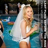 image:imageFunky Junque Bride to Be Veil Satin Tulle Bachelorette Headpiece  Doublelayered tulle veil with Bride To Be embroidery for bachelorette parties bridal showers photos amp keepsakesOversized Satin Bow W Ribbon Edge