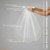 image:imageFunky Junque Bride to Be Veil Satin Tulle Bachelorette Headpiece  Doublelayered tulle veil with Bride To Be embroidery for bachelorette parties bridal showers photos amp keepsakesSatin Batwing Bow Shoulder Veil