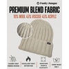 image:imageFunky Junque Chunky Knit Wool Beanie for Men and Women Warm Winter Hat Unisex Stretchable Cuffed Ski CapBeige