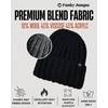 image:imageFunky Junque Chunky Knit Wool Beanie for Men and Women Warm Winter Hat Unisex Stretchable Cuffed Ski CapBlack