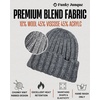 image:imageFunky Junque Chunky Knit Wool Beanie for Men and Women Warm Winter Hat Unisex Stretchable Cuffed Ski CapGrey