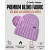 image:imageFunky Junque Chunky Knit Wool Beanie for Men and Women Warm Winter Hat Unisex Stretchable Cuffed Ski CapLavender