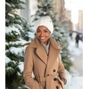 image:imageFunky Junque Chunky Knit Wool Beanie for Men and Women Warm Winter Hat Unisex Stretchable Cuffed Ski CapWhite