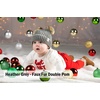 image:imageFunky Junque Double Pom Pom Baby Beanie  Newborn Girl Winter Hat 012 Months Cute Cozy Knit Infant Beanies for Cold Weather2 Pack Pale Pink  Heather Grey  Double Pom