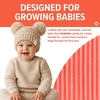 image:imageFunky Junque Double Pom Pom Baby Beanie  Newborn Girl Winter Hat 012 Months Cute Cozy Knit Infant Beanies for Cold WeatherBeige  Double Pom