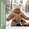 image:imageFunky Junque Double Pom Pom Baby Beanie  Newborn Girl Winter Hat 012 Months Cute Cozy Knit Infant Beanies for Cold WeatherBeige  Double Pom