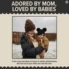 image:imageFunky Junque Double Pom Pom Baby Beanie  Newborn Girl Winter Hat 012 Months Cute Cozy Knit Infant Beanies for Cold WeatherBlack  Double Pom