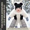 image:imageFunky Junque Double Pom Pom Baby Beanie  Newborn Girl Winter Hat 012 Months Cute Cozy Knit Infant Beanies for Cold WeatherBlack  Double Pom