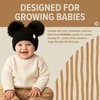 image:imageFunky Junque Double Pom Pom Baby Beanie  Newborn Girl Winter Hat 012 Months Cute Cozy Knit Infant Beanies for Cold WeatherBlack  Ear Flap W Double Faux Fur Pom