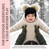 image:imageFunky Junque Double Pom Pom Baby Beanie  Newborn Girl Winter Hat 012 Months Cute Cozy Knit Infant Beanies for Cold WeatherBlack  Faux Fur Pom 2 Pom