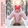image:imageFunky Junque Double Pom Pom Baby Beanie  Newborn Girl Winter Hat 012 Months Cute Cozy Knit Infant Beanies for Cold WeatherCandy Pink  Double Pom