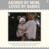 image:imageFunky Junque Double Pom Pom Baby Beanie  Newborn Girl Winter Hat 012 Months Cute Cozy Knit Infant Beanies for Cold WeatherDiagonal Basketweave Pattern  White Double Pom